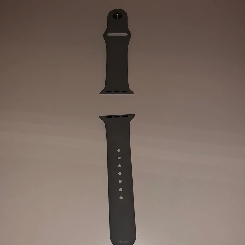 Apple Watch Grey Silcone Band
